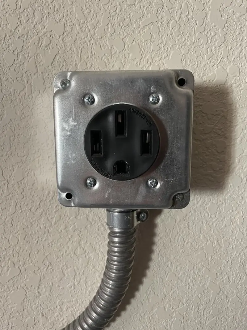 NEMA 14-50 outlet installed for Smart Home Electrical in Miami Gardens